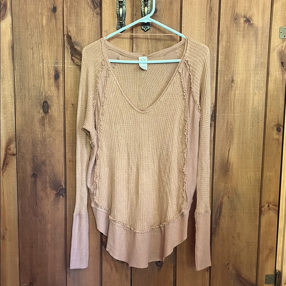 We The Free Light Brown Top